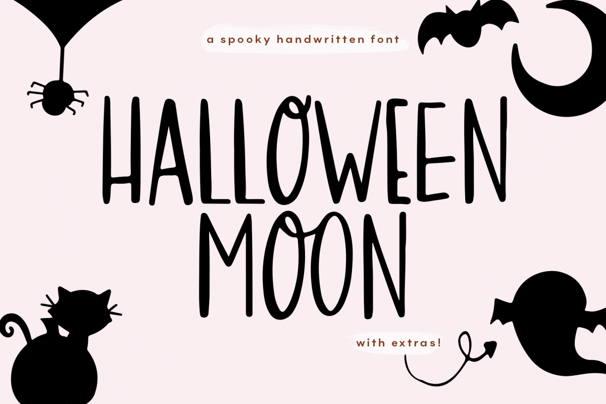 Halloween Moon - A Halloween Font with Extras! example image 1