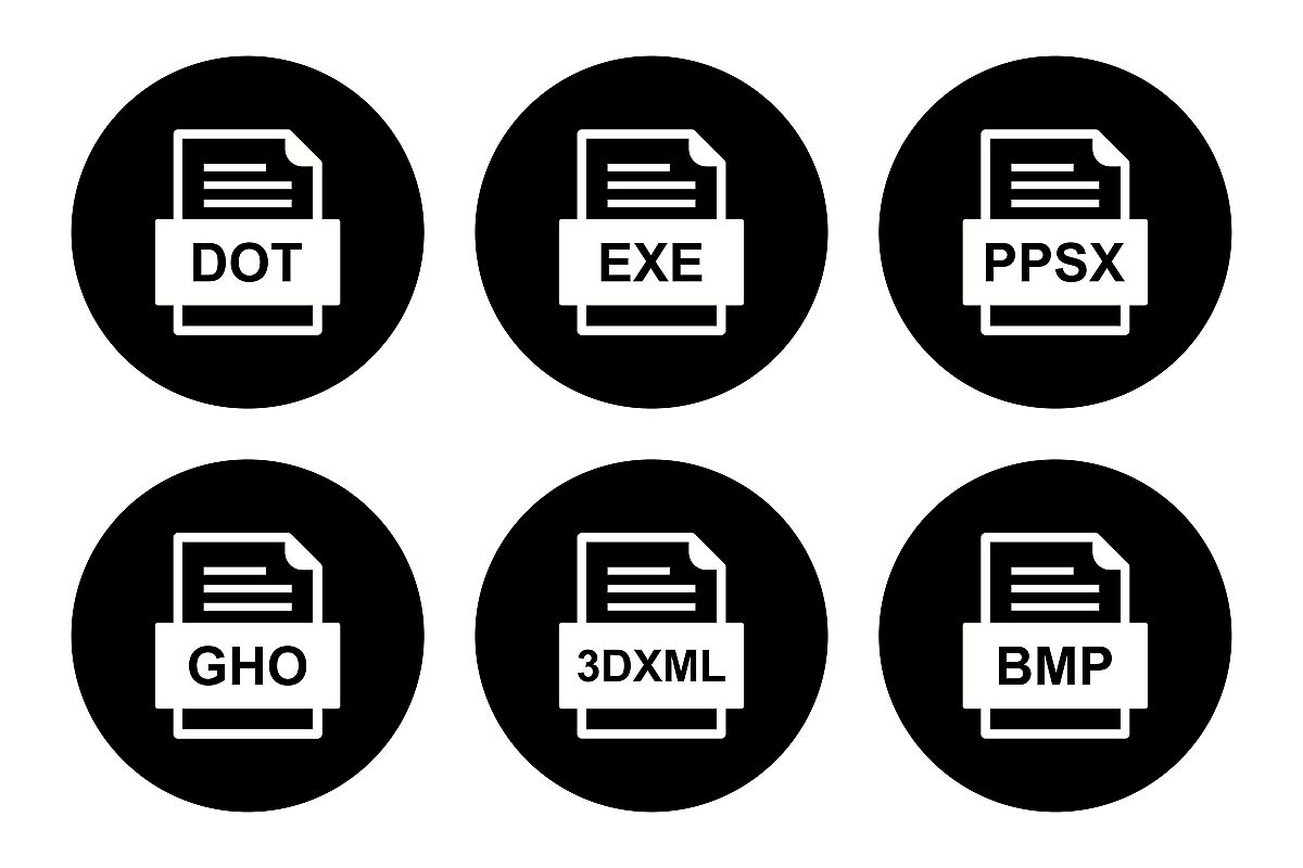 Set Of File Formats Icons example image 1