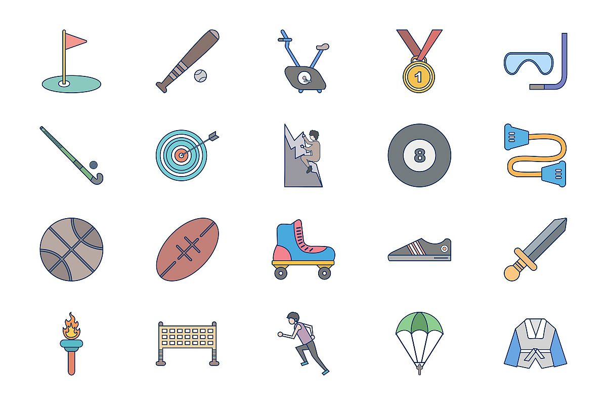 Set Of Sports And Game Icons example image 1