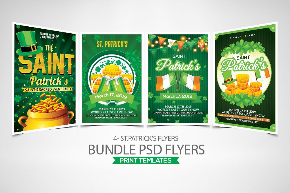 4 St. Patrick Flyers Bundle example image 1