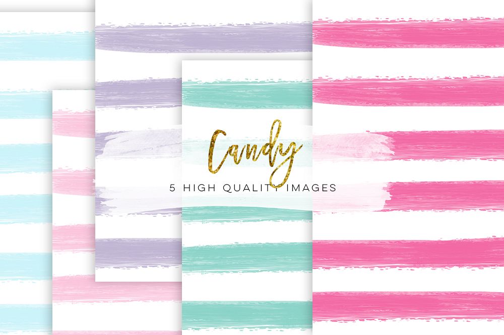 candy paper, Digital Paper Stripes Digital Paper Pack, Colours Candy Paper Pack, Hand Drawn Digital Paper, Sweet Candy Paper Pack Candy example image 1