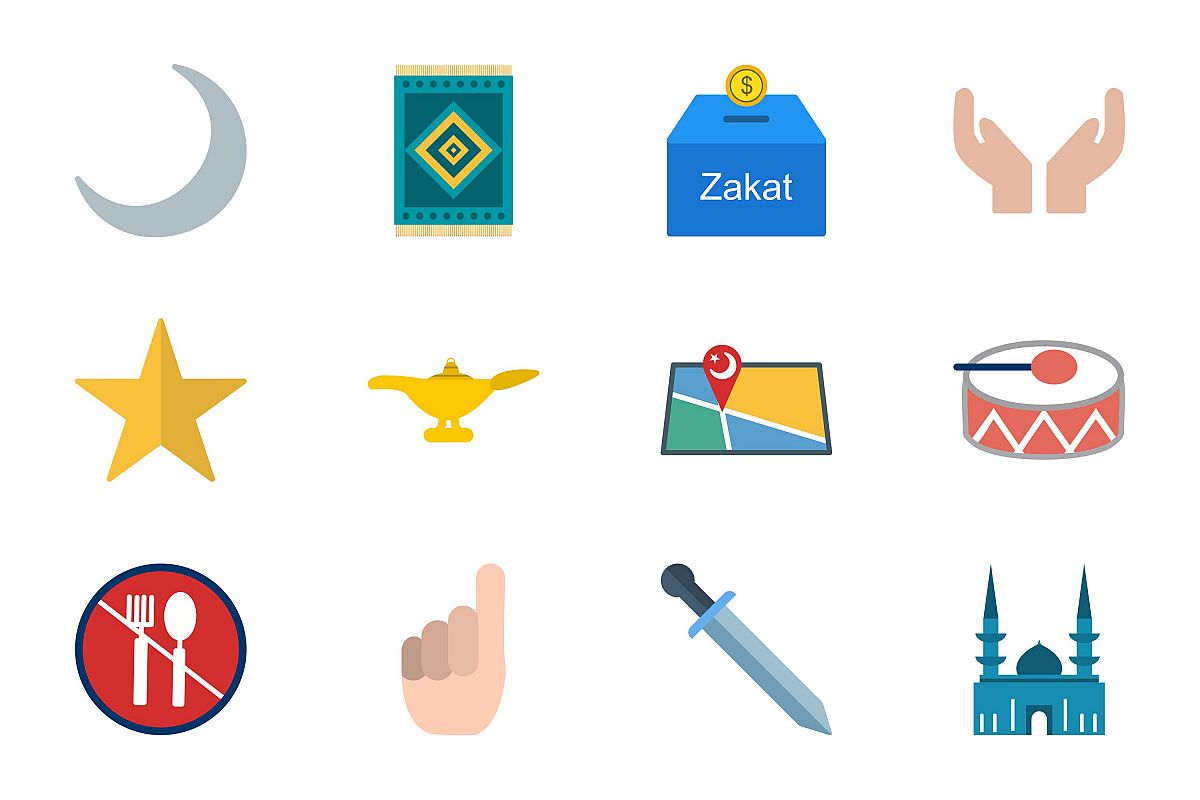 Set Of Ramadan Icons example image 1