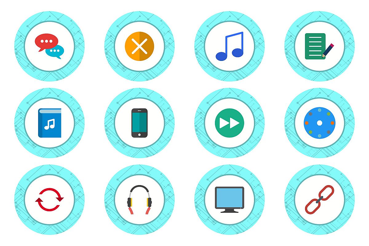 Set Of Multimedia Icons example image 1