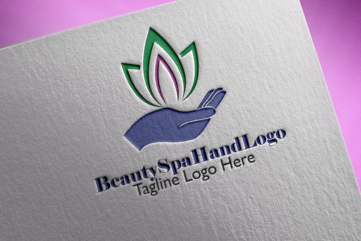 Premium Beauty Spa Hand Logo example image 1