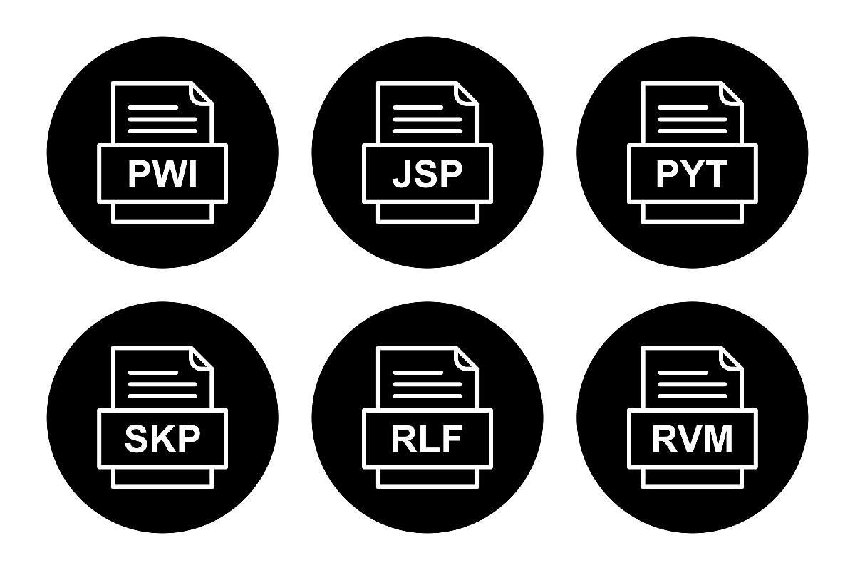 Set Of File Formats Icons example image 1