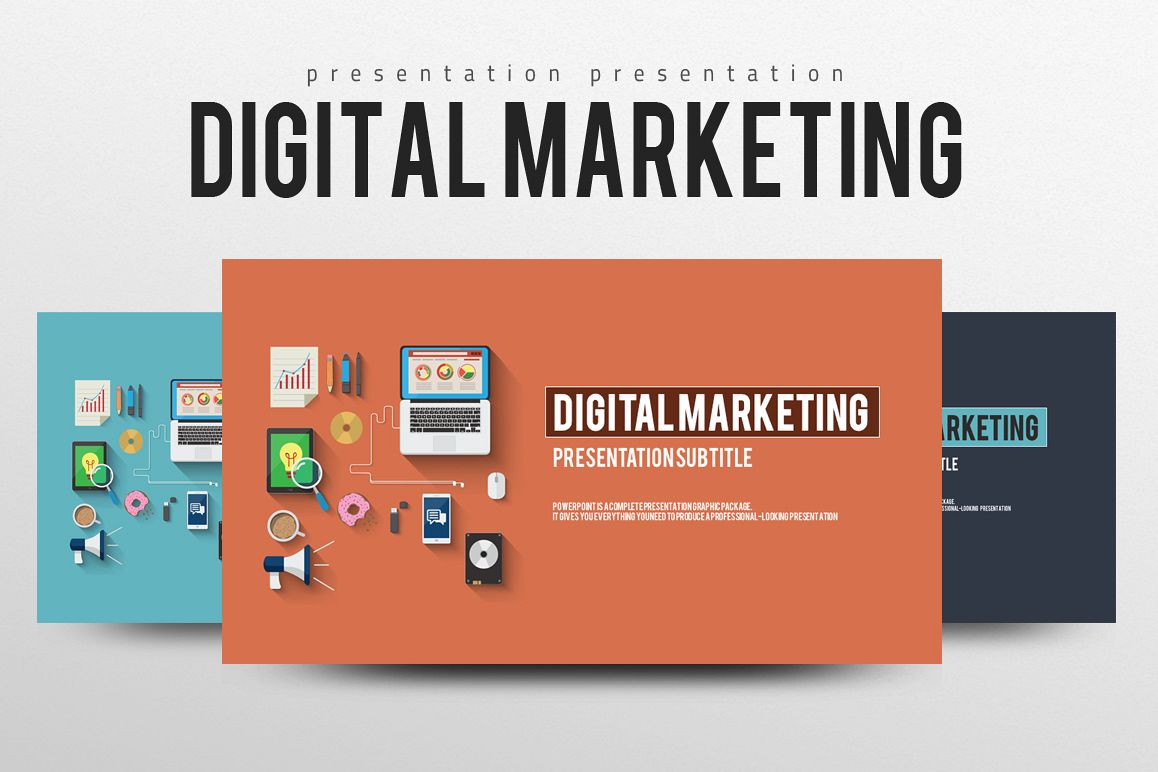 Digital Marketing PPT Template (7061) | Presentation Templates | Design