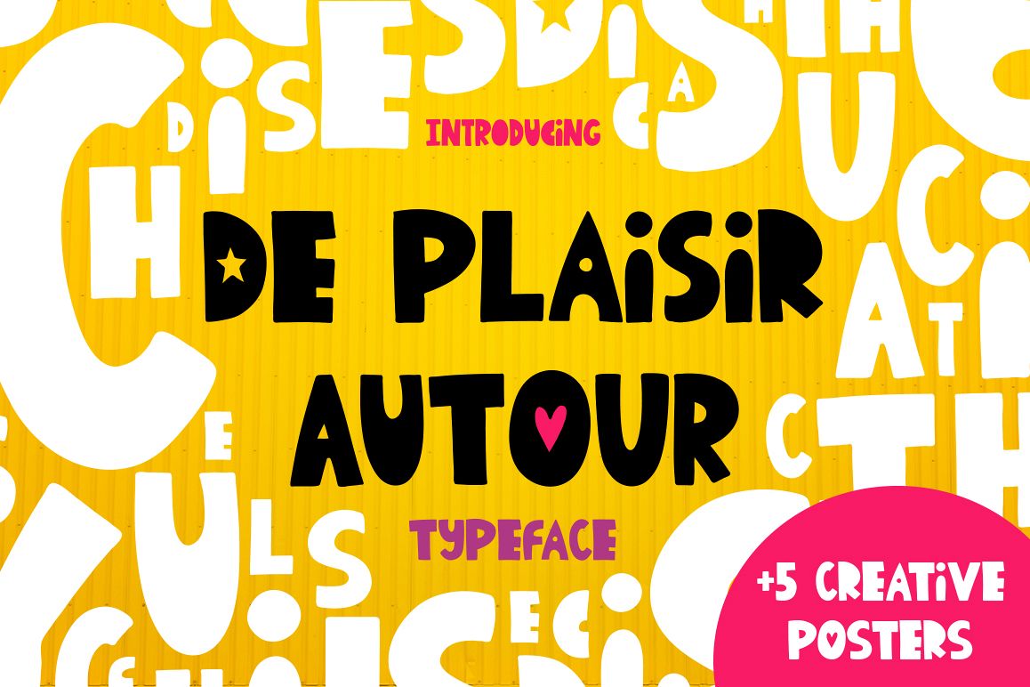 De Plaisir Autour - typeface example image 1