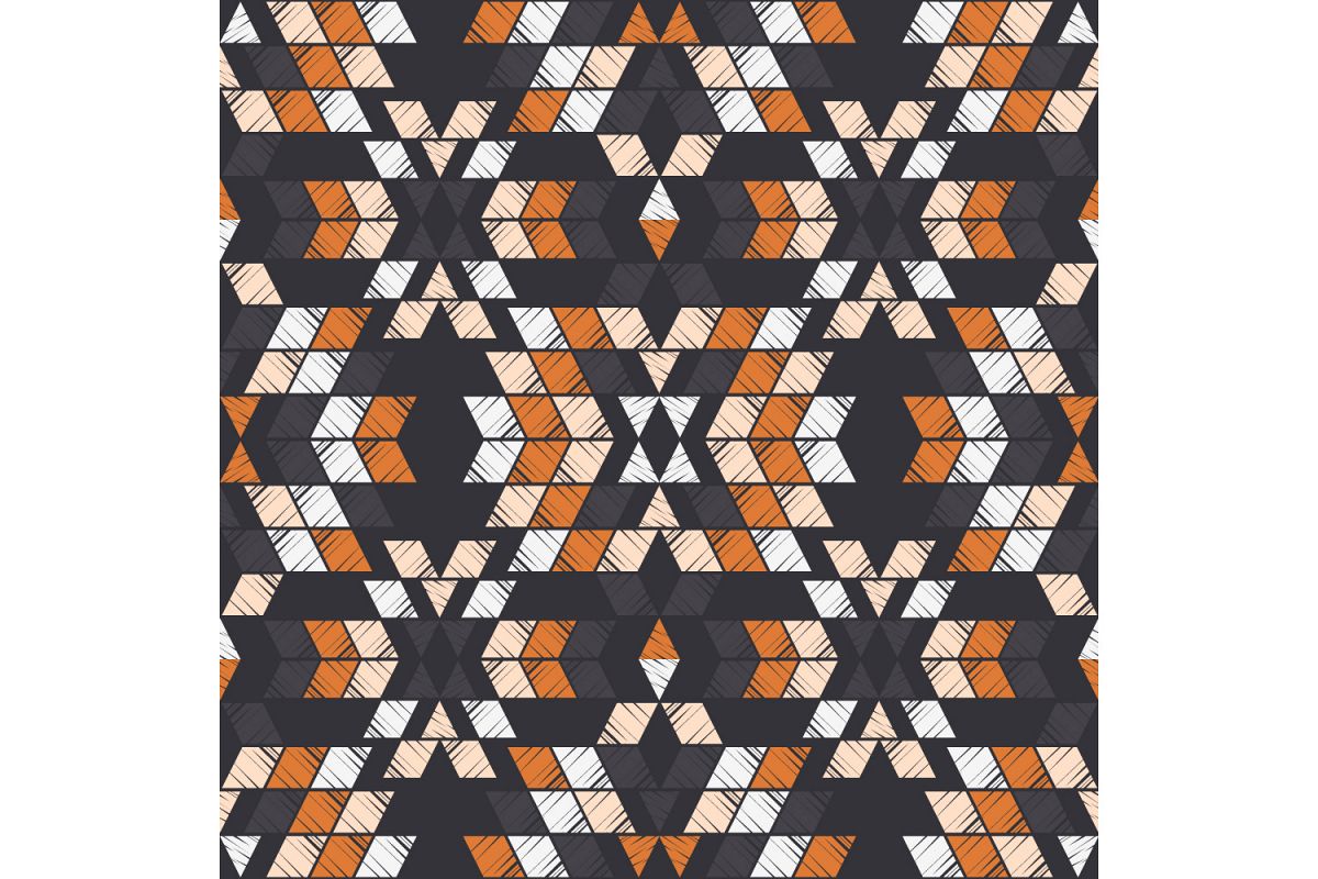 Ethnic boho ornament. Set of 10 seamless patterns. example image 1