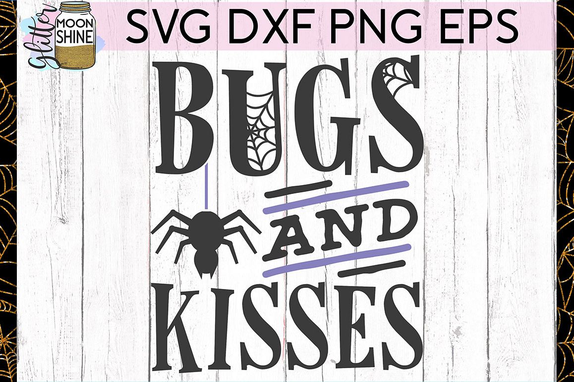 Bugs & Kisses SVG DXF PNG EPS Cutting Files example image 1