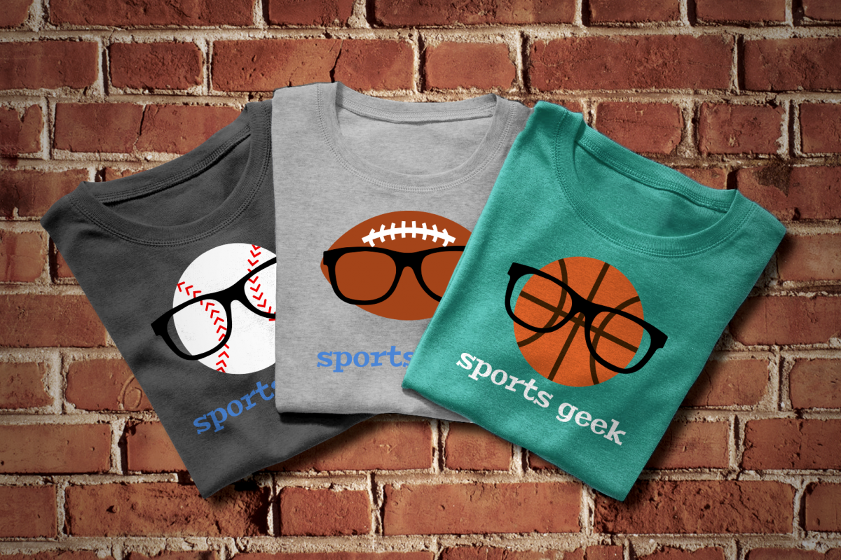 Sports Geek SVG File Cutting Template example image 1