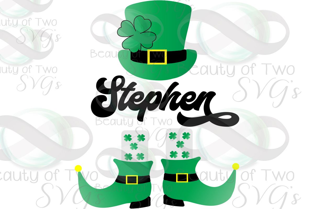 Leprechaun svg, St Patricks Day svg, boys name svg example image 1