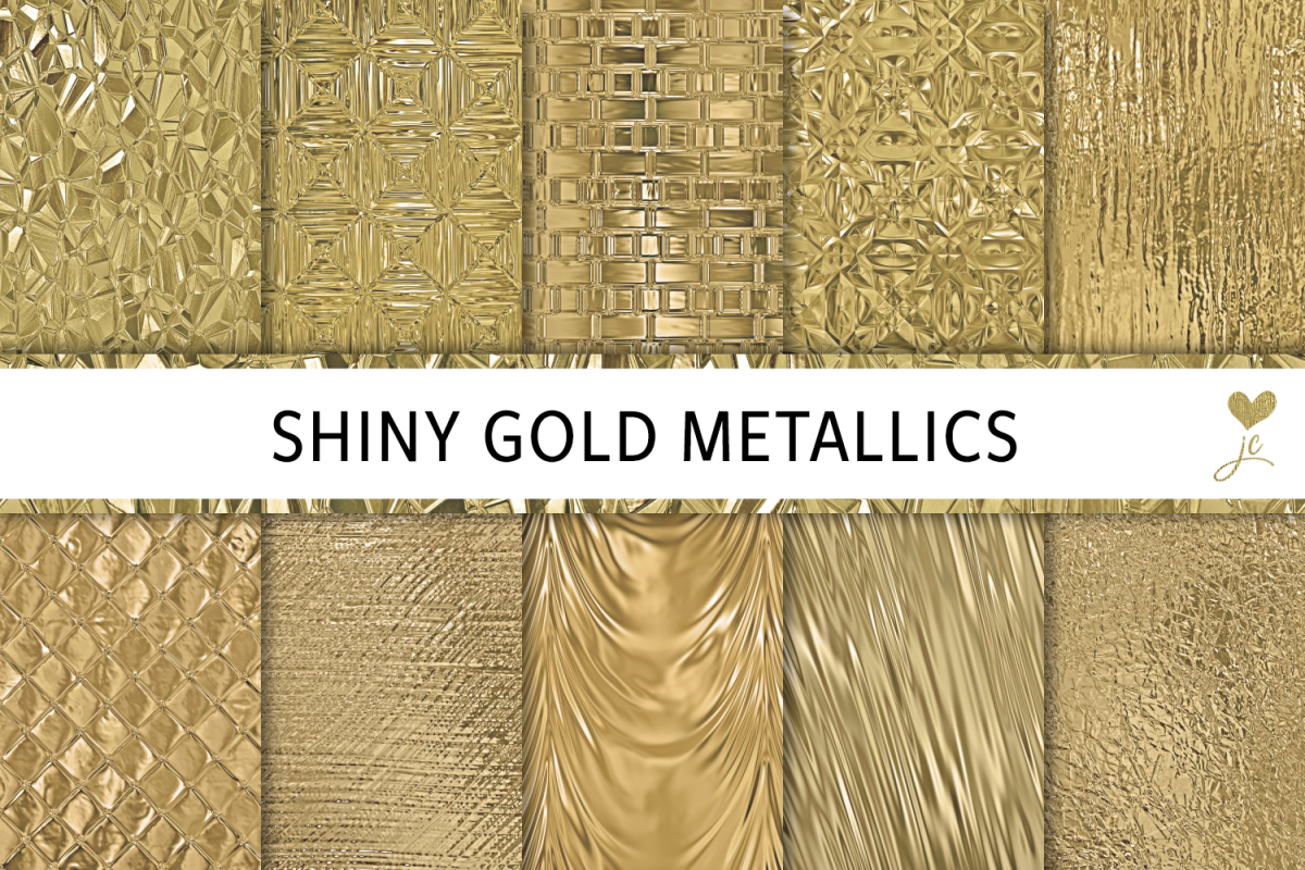 Shiny Gold Metallics (81935) Textures Design Bundles