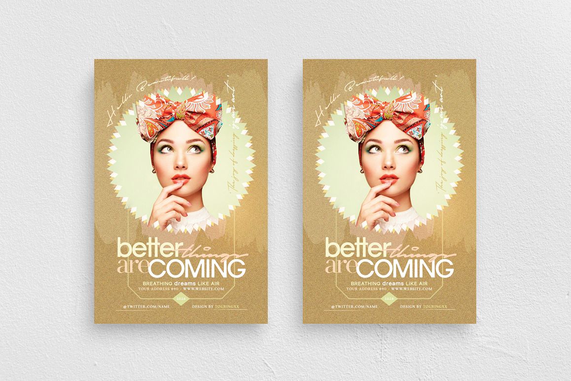 Better Things Are Coming Flyer Template example image 1