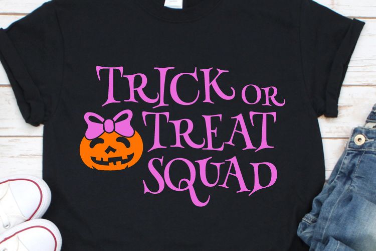 Trick or Treat Squad Svg, Pumpkin Svg, Halloween Svg example image 1