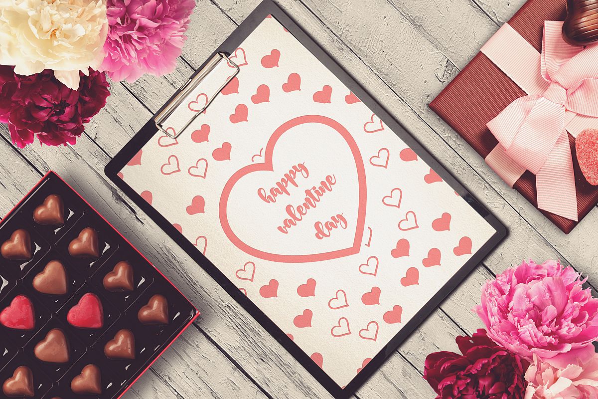 Valentine A4 Letter Mock-up #17 example image 1