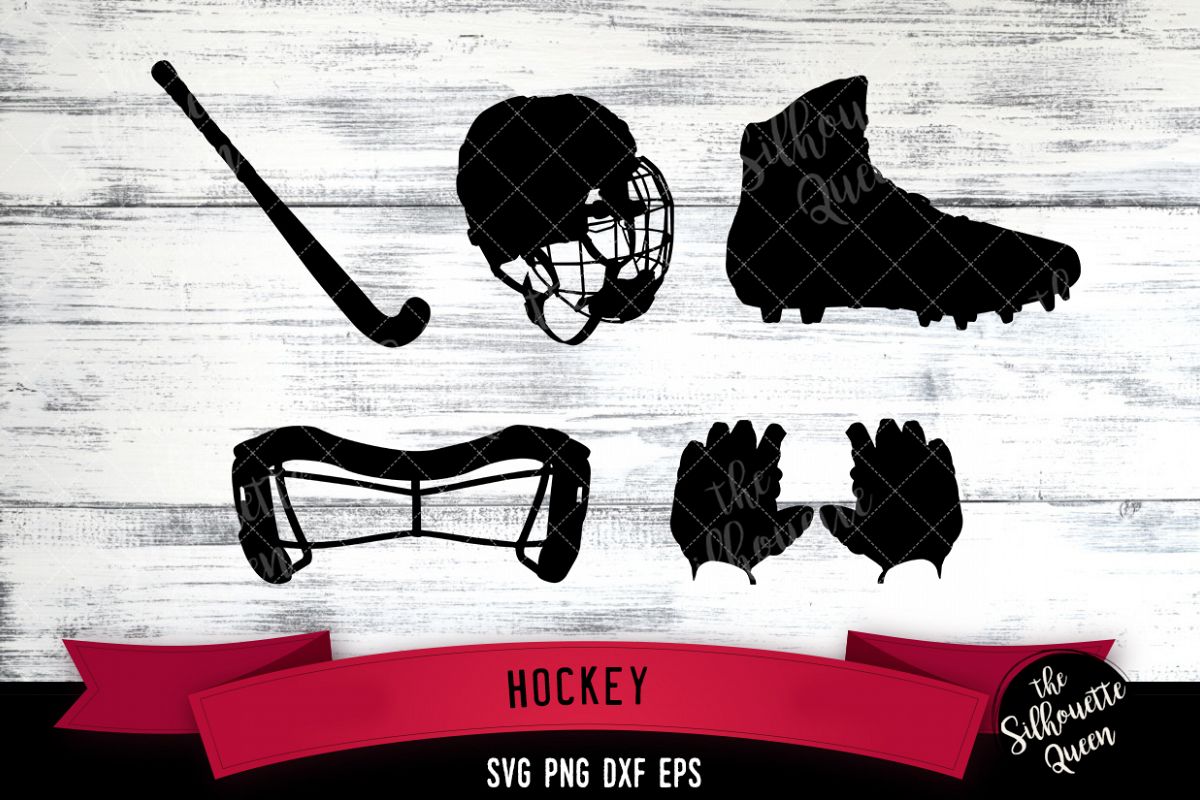 Hockey Equipment svg file, Sticksvg cut file example image 1