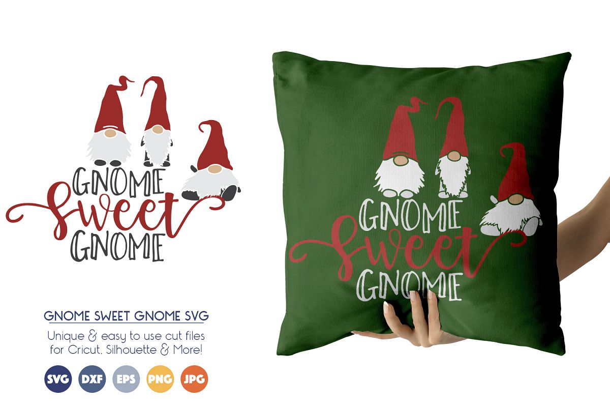 Gnomes Sweet Gnome SVG Cut Files