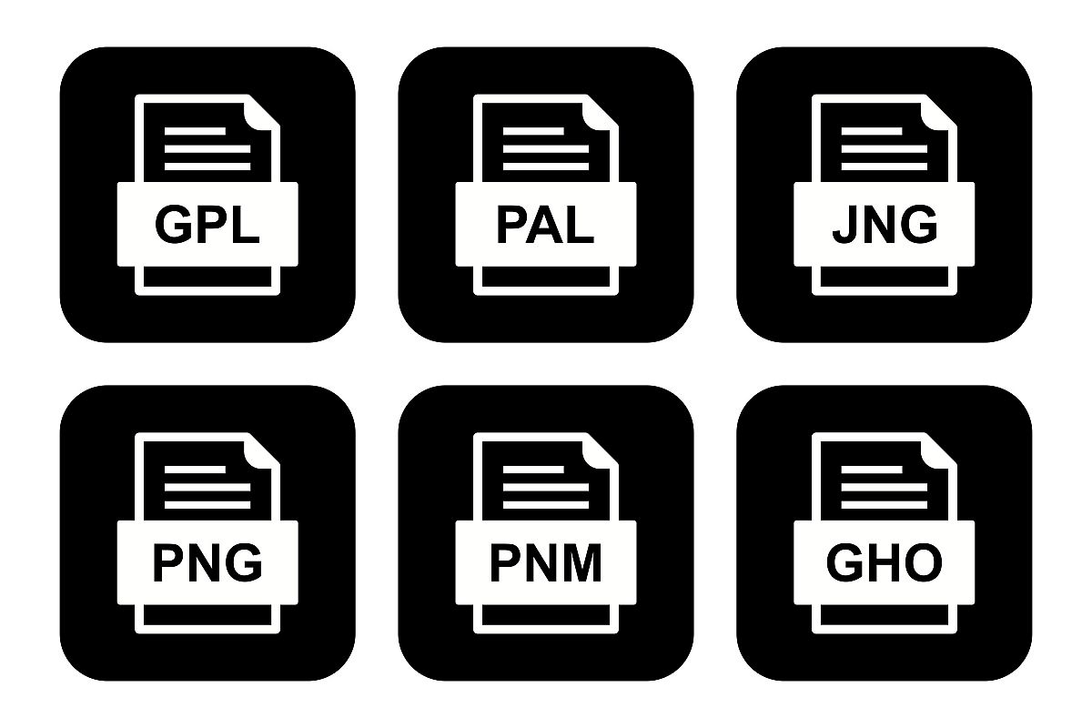 Set Of File Formats Icons example image 1