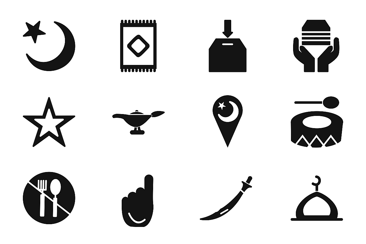 Set Of Ramadan Icons example image 1