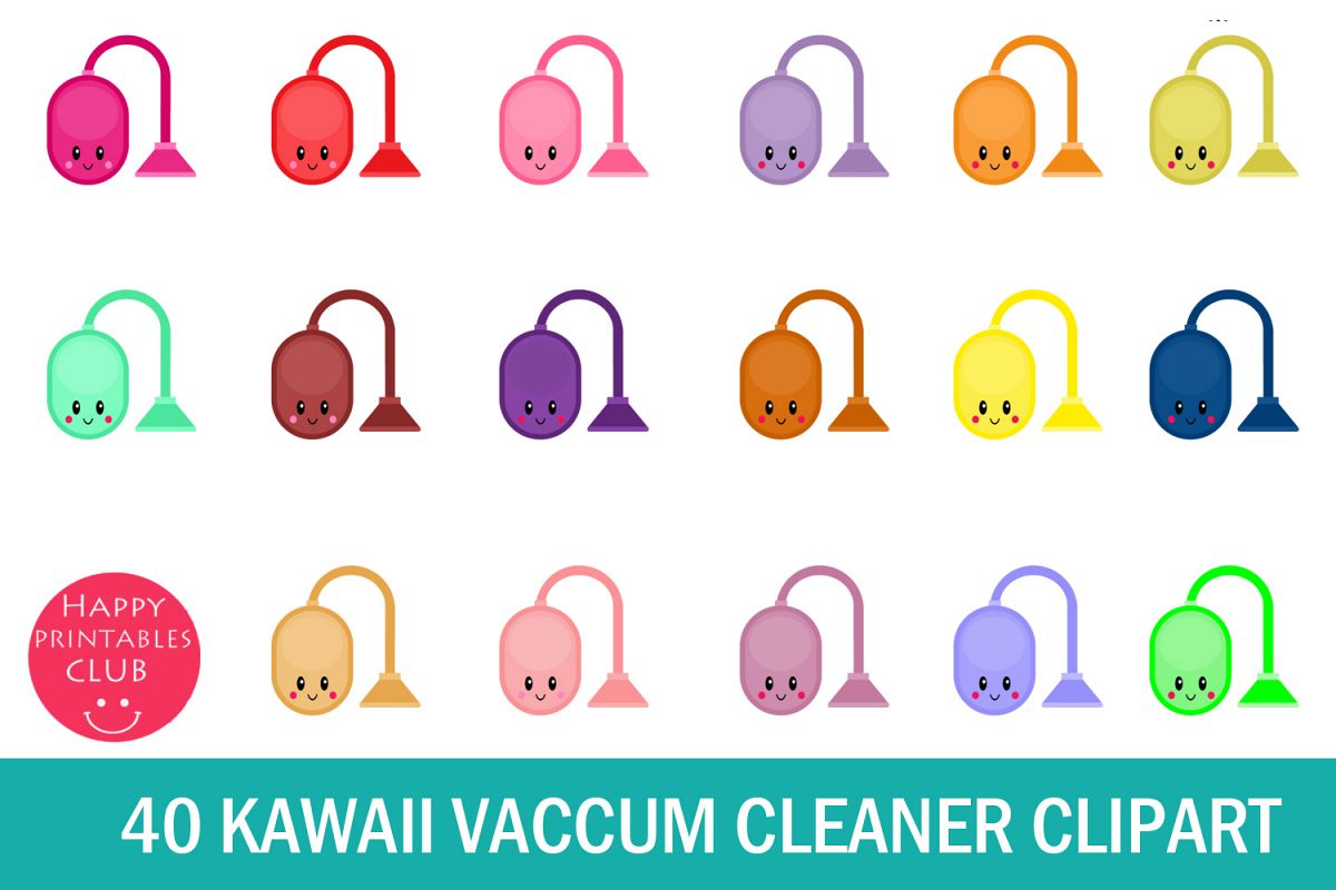 40 Kawaii Vacuum Cleaner Clipart- Vacuum Cleaner Clipart PNG example image 1
