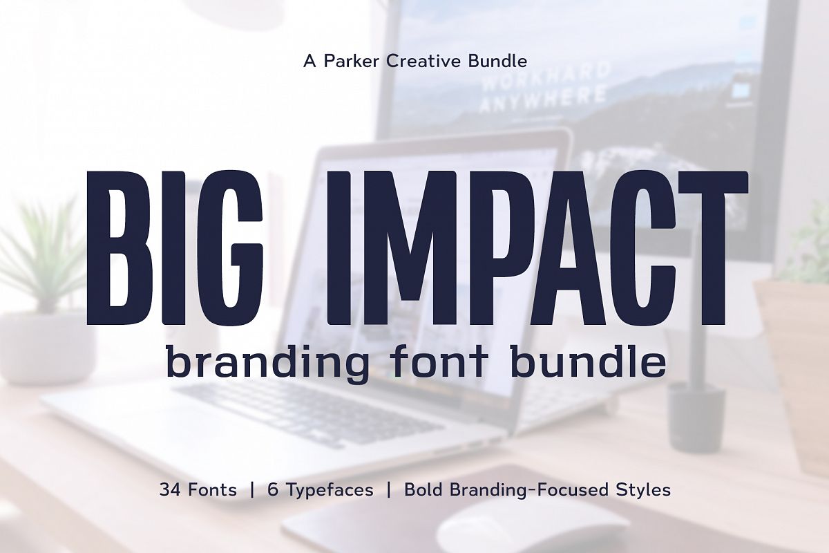 Big Impact Branding Font Bundle example image 1