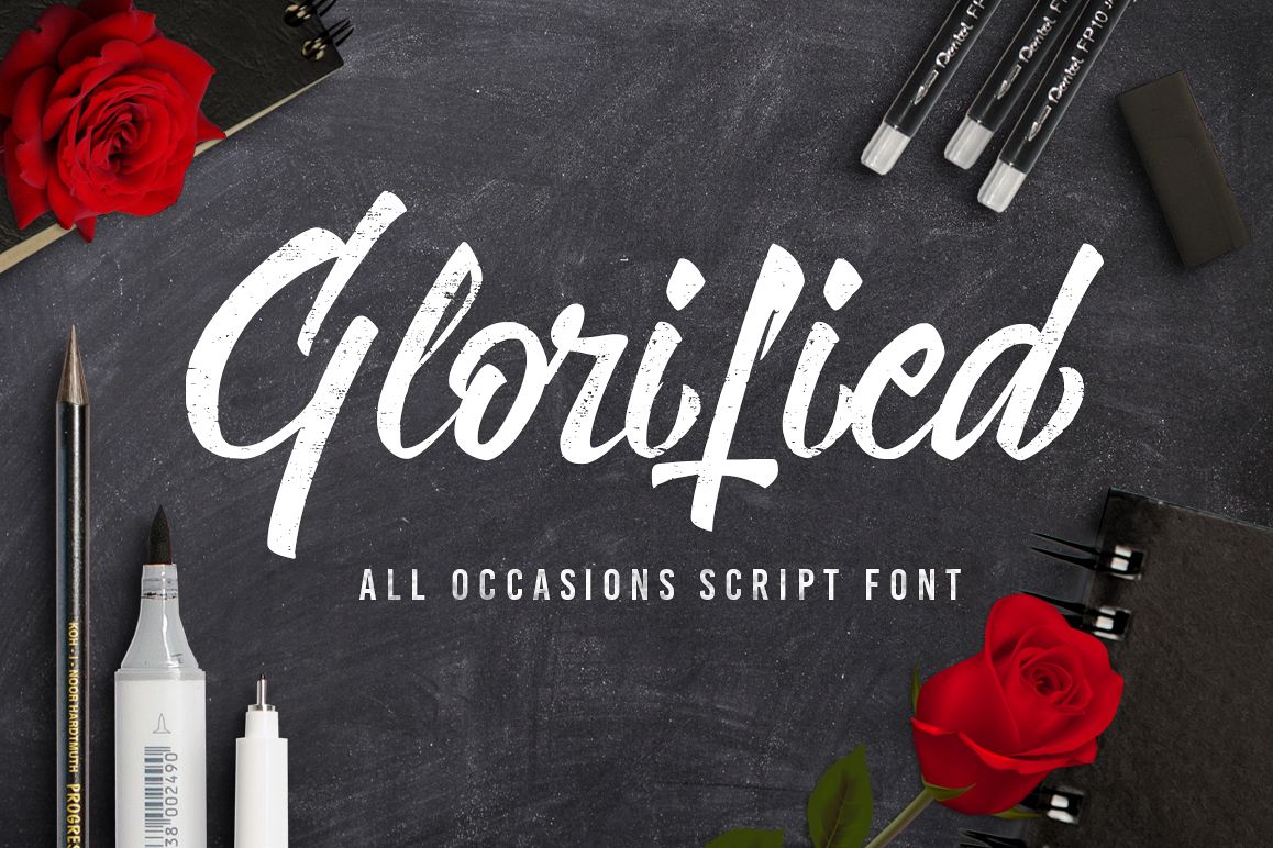 Glorified Script Font example image 1