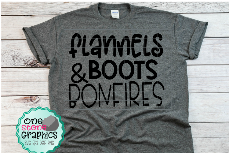 Flannels boots and bonfires svg,fall svg,bonfire svg,fall example image 1