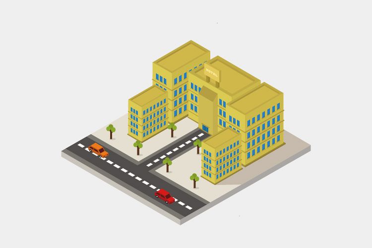 Isometric hotel example image 1