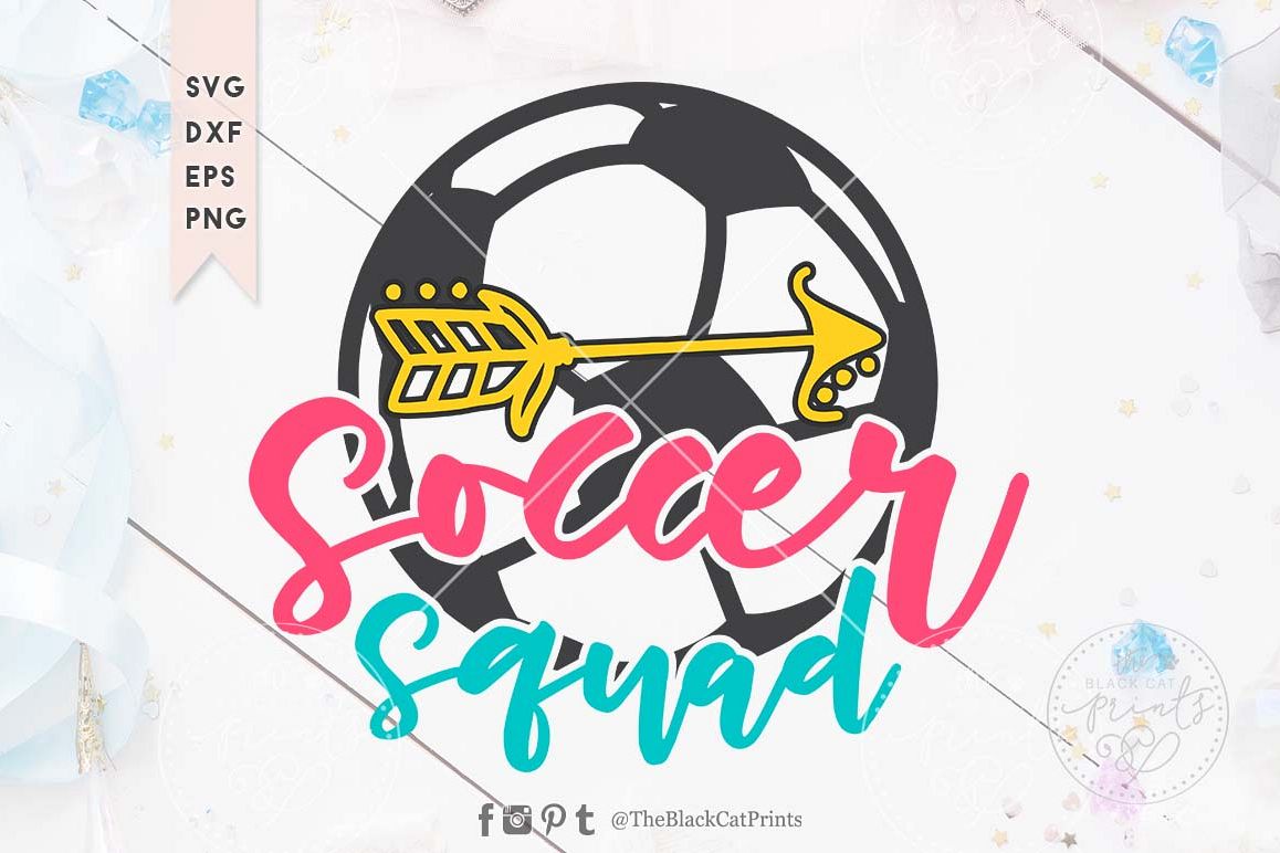 Soccer squad SVG DXF EPS PNG example image 1