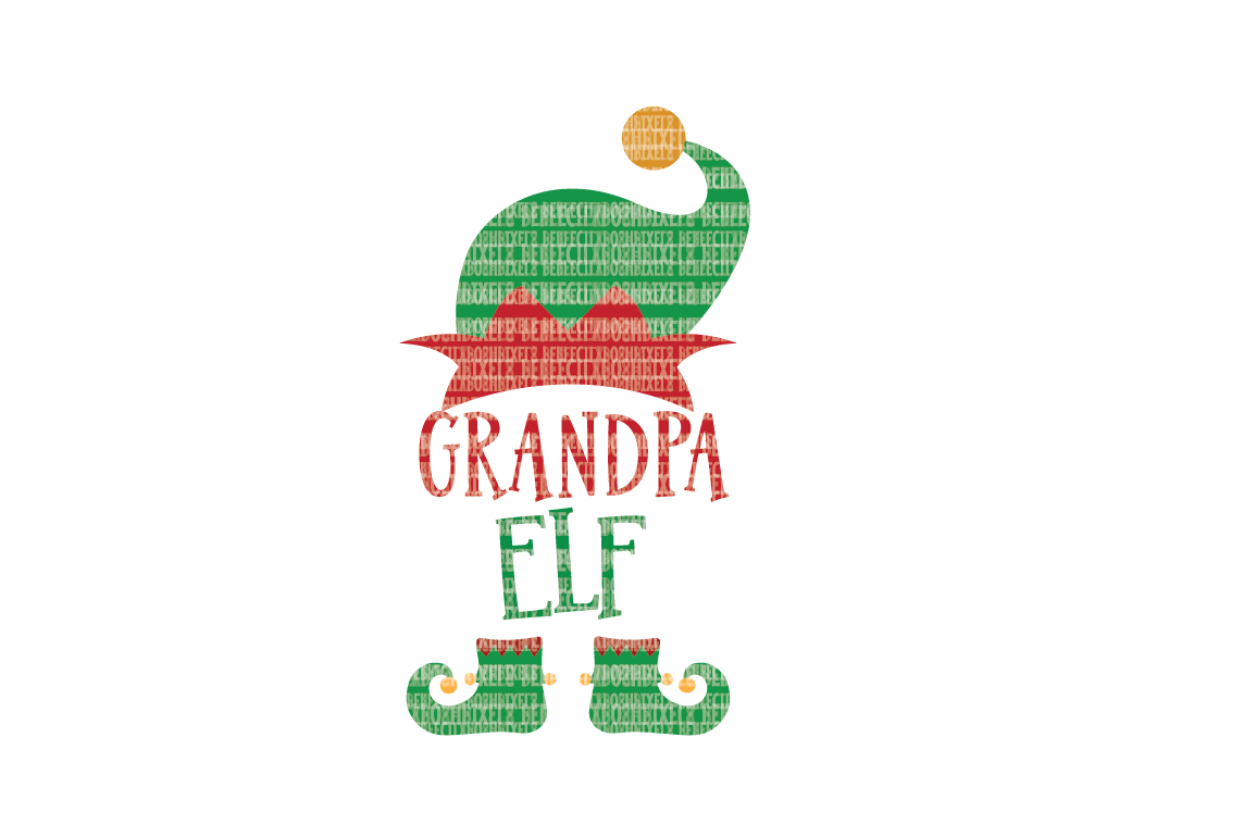 Download Christmas SVG File, Grandpa Elf, SVG Files for Cameo and Cricut Design Space, Iron on Decal ...