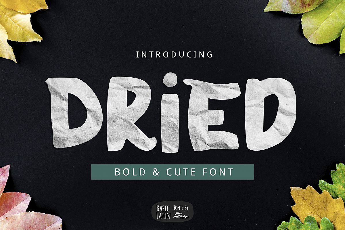 Dried Font example image 1