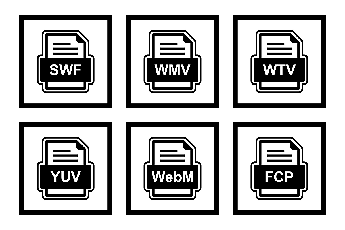 Set Of File Formats Icons example image 1