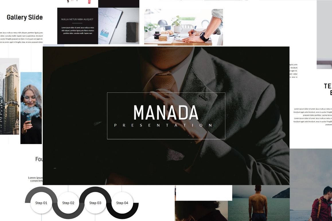 Manada MNML Powerpoint Template example image 1