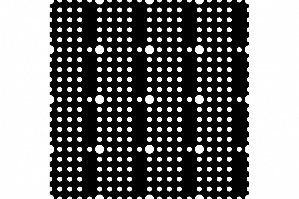 Seamless vector decorative background with polka dots. example image 1
