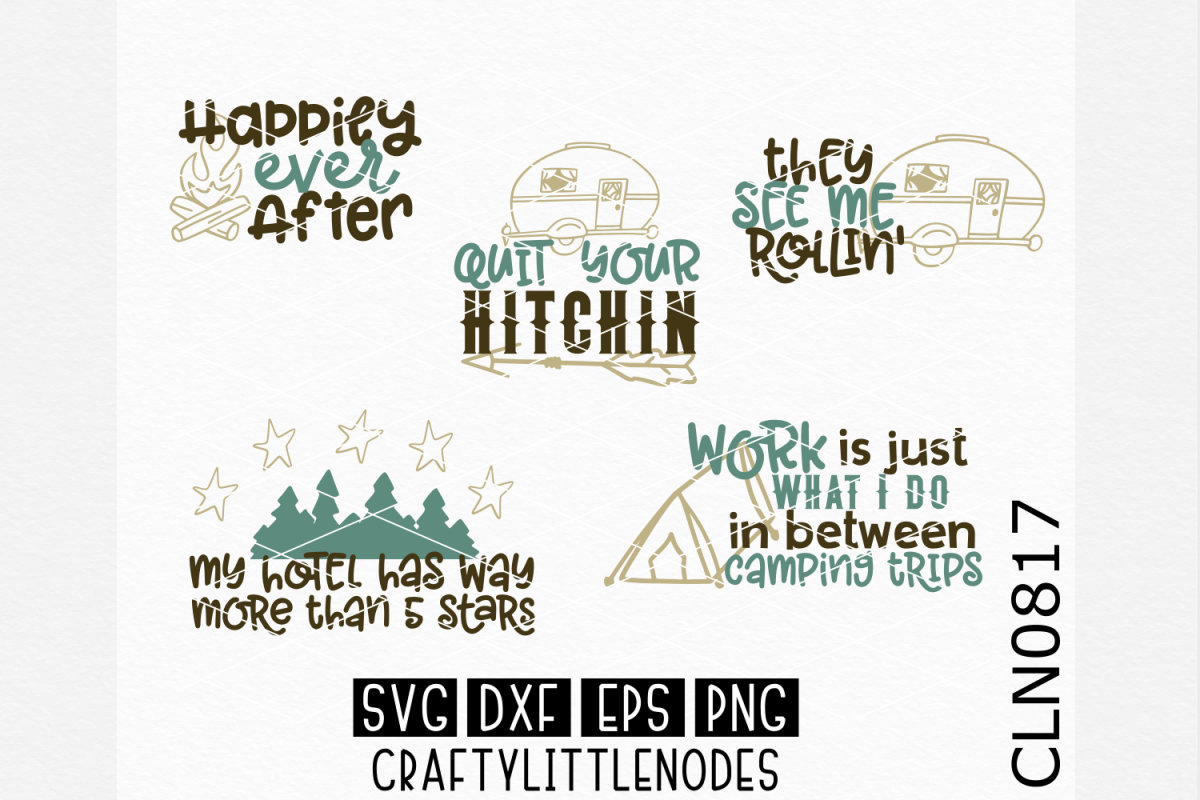 Camping Bundle SVG example image 1