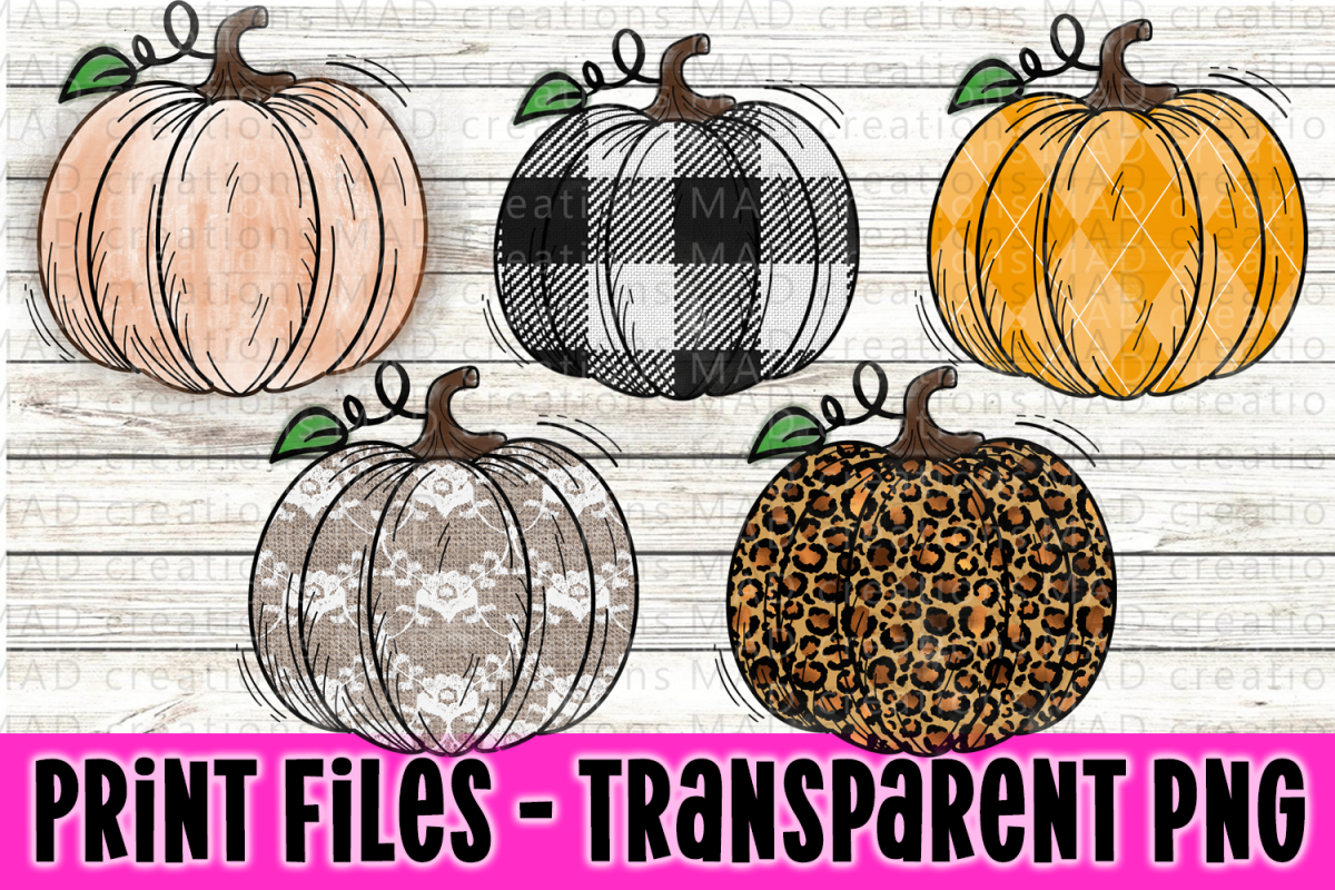 Pumpkin Bundle - Fall Bundle - Print Files Clipart example image 1
