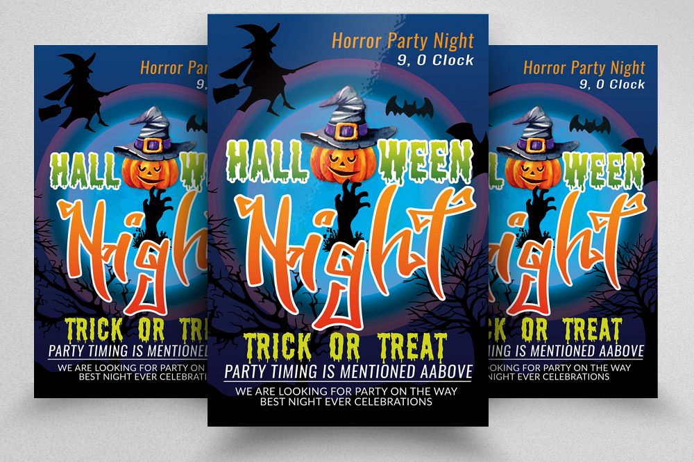 Halloween Horror Night Flyer / Poster example image 1