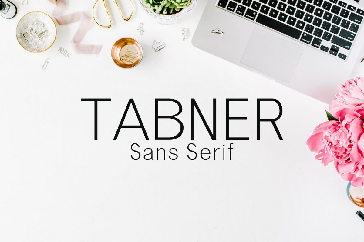 Tabner Sans Serif Typeface example image 1