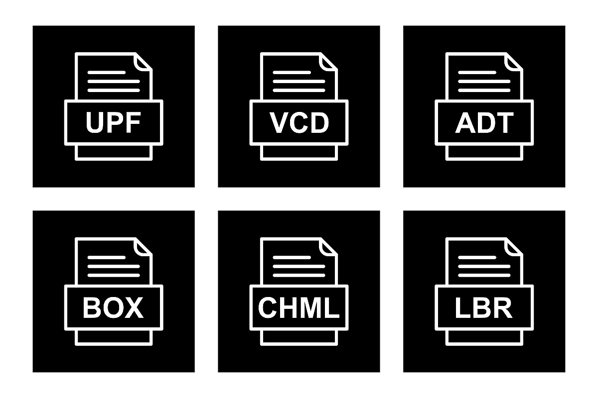 Set Of File Formats Icons example image 1