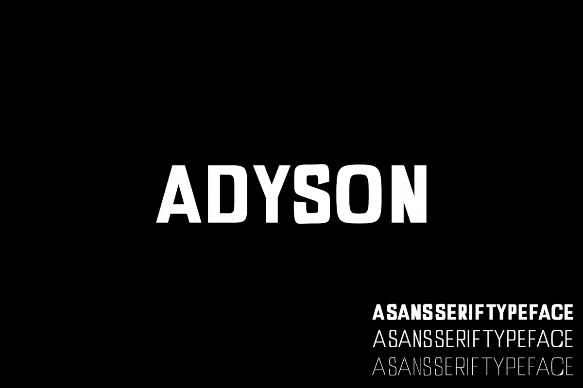 Adyson Sans Serif Typeface example image 1