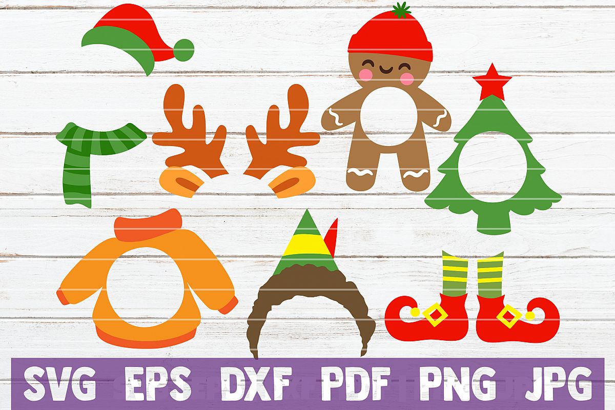 Christmas Monograms Bundle | SVG Cut Files example image 1