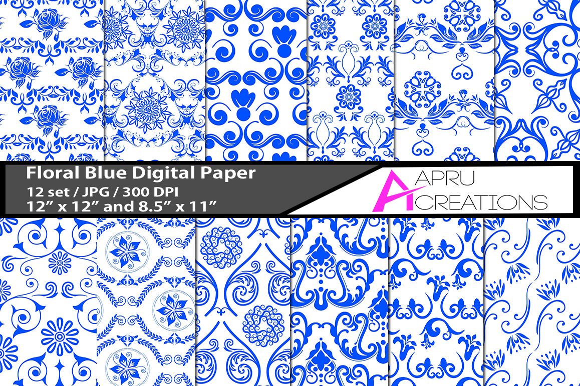 swirl flower pattern digital papers, embellishment crochet pattern, digital papers, high quality 300 dpi, 12 x 12 inch , and 8.5 x 11 inch example image 1