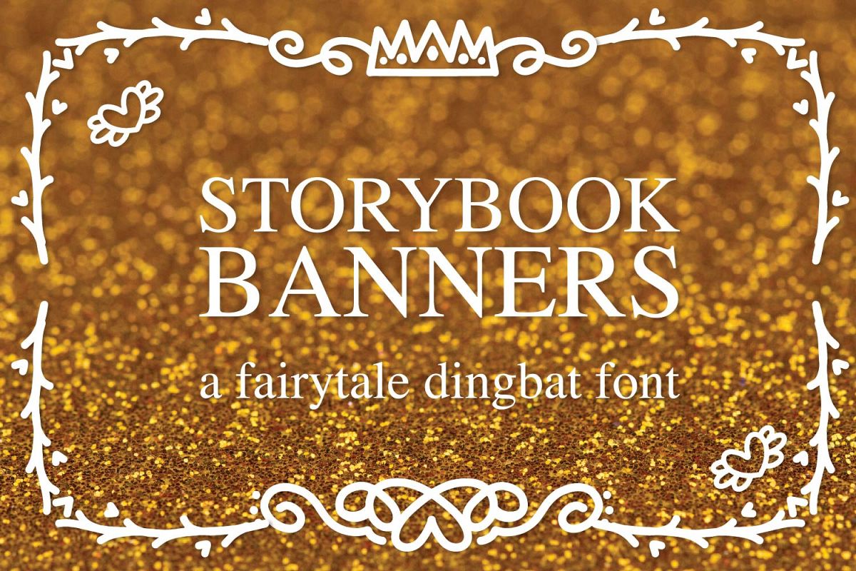 Storybook Banners - A Dingbat Font Full of Magical Borders example image 1