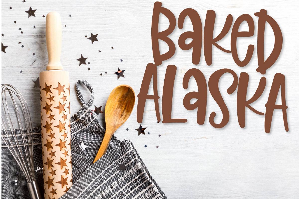 Baked Alaska - A fun hand lettered font! example image 1
