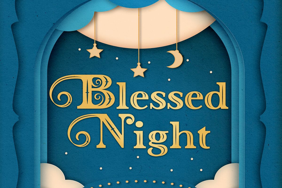 Blessed Night - 3 Christmas Font example image 1