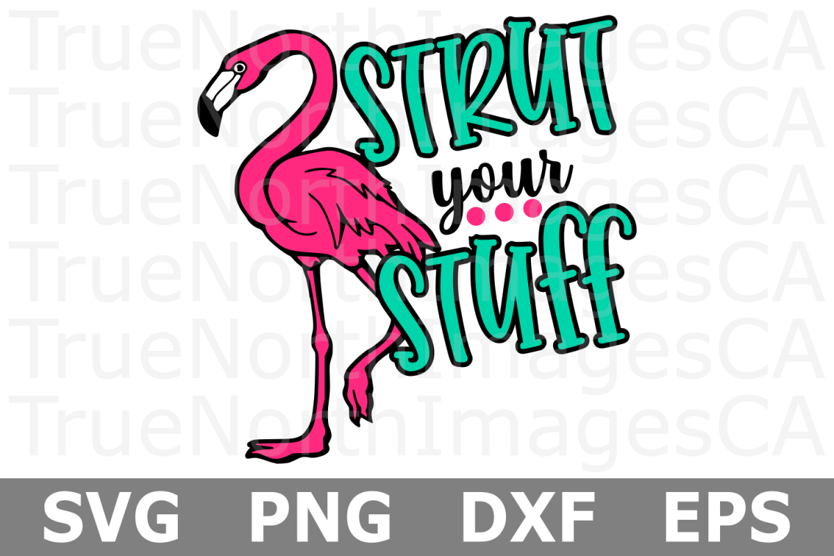 Strut Your Stuff - A Flamingo SVG Cut File