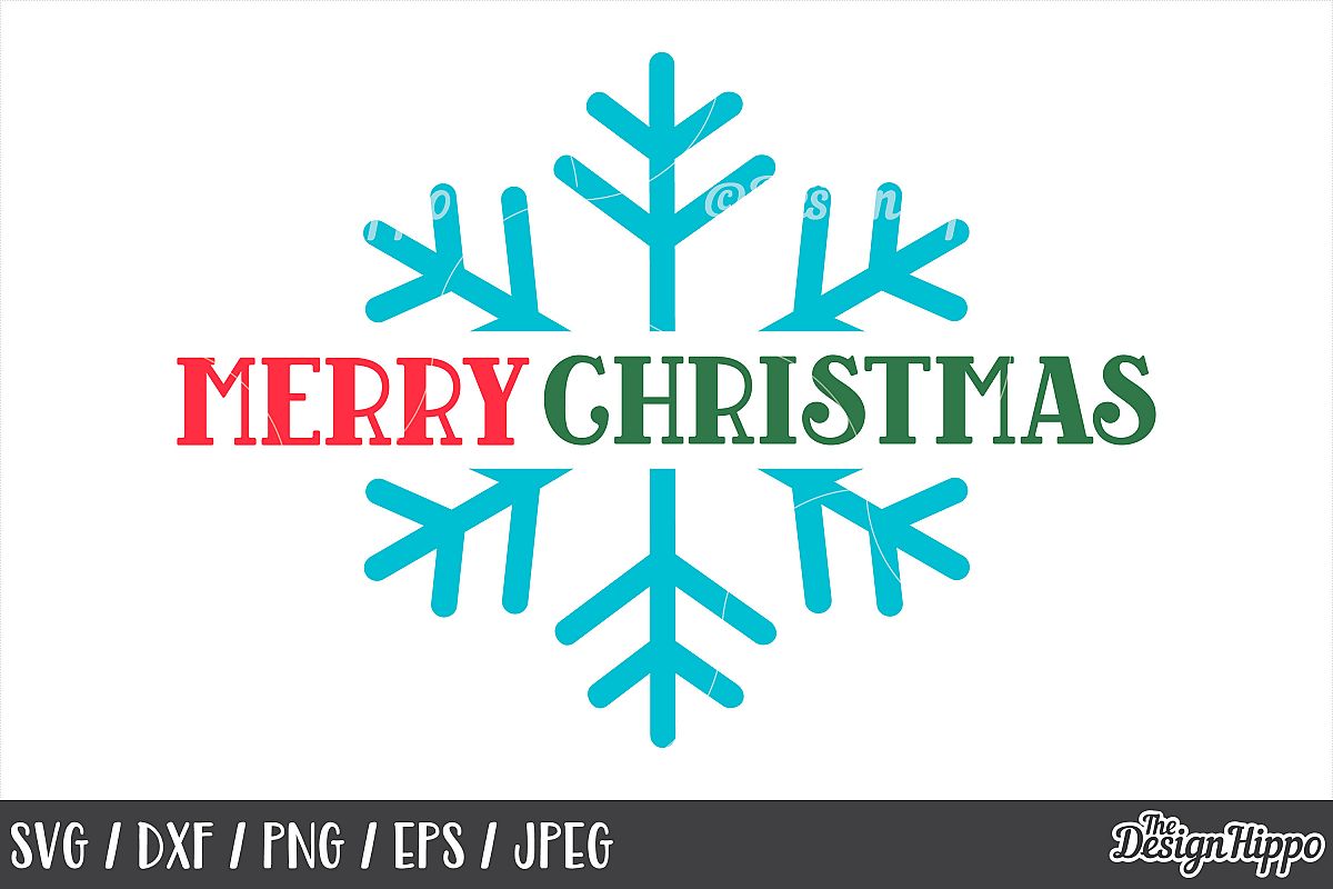 Download Snowflake, Merry Christmas SVG, DXF, PNG, Cricut, Cut Files