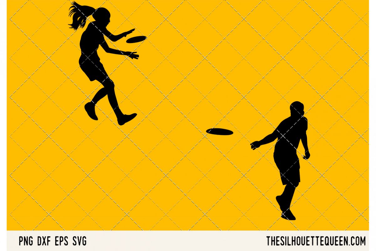 Frisbee Playing SVG example image 1