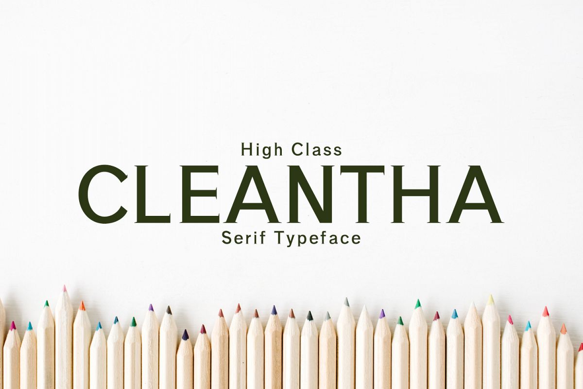 Cleantha Serif Typeface example image 1