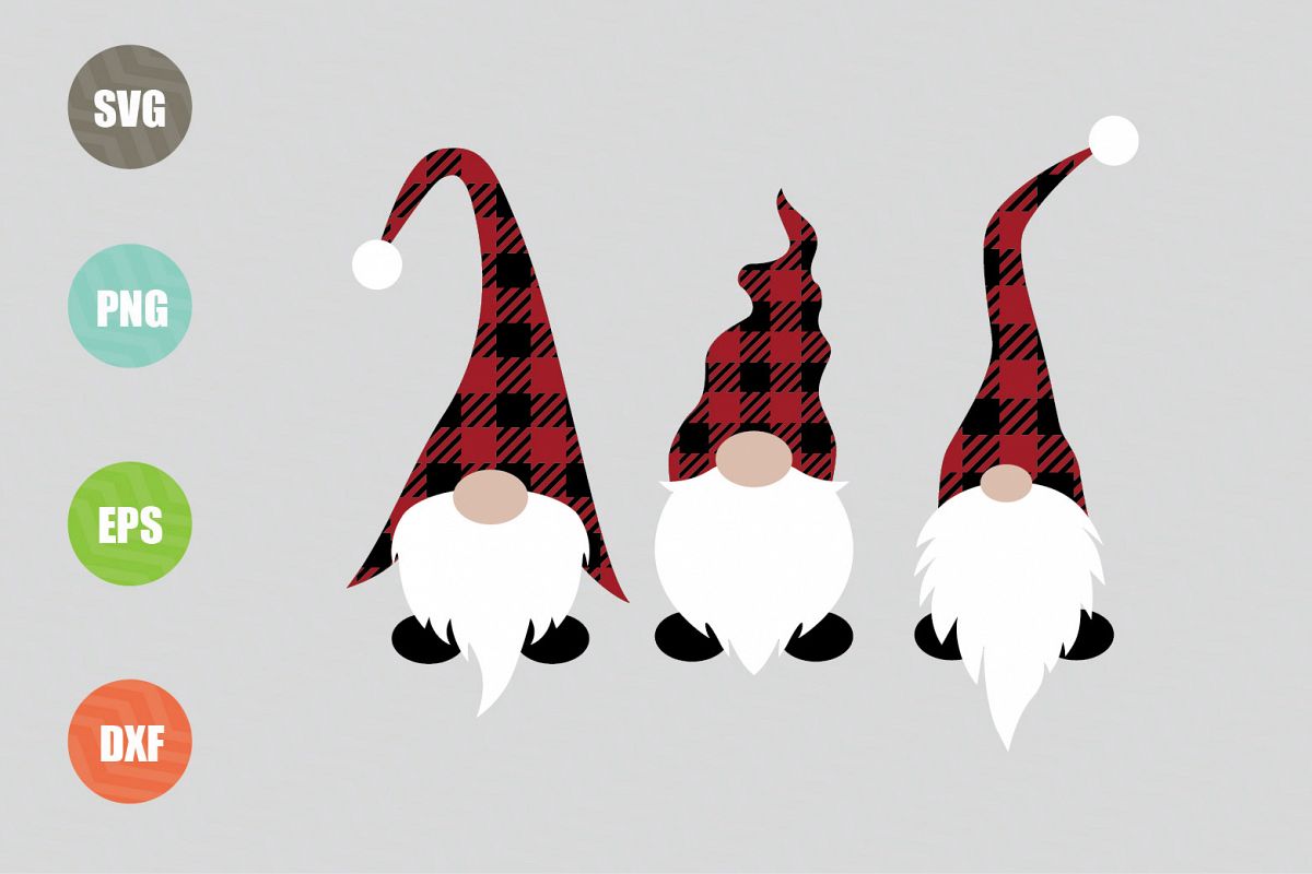 Christmas Gnomes SVG File example image 1